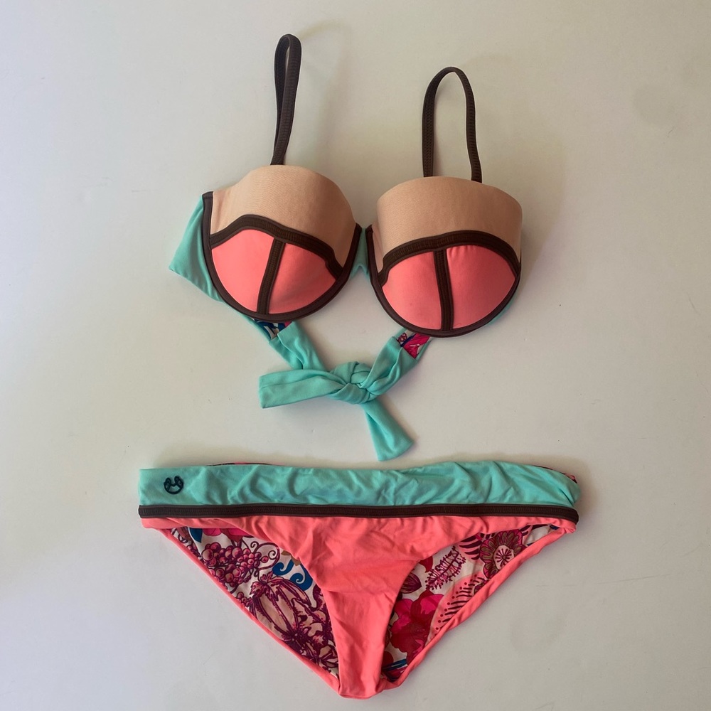 Maaji Bikini Reversible Bottoms Size Small